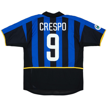 2002-03 Inter Milan Player Issue Home Shirt Crespo #9 - 6/10 - (L)