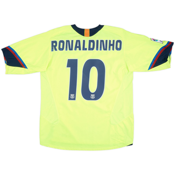 2005-06 Barcelona Away Shirt Ronaldinho #10 - 8/10 - (M)