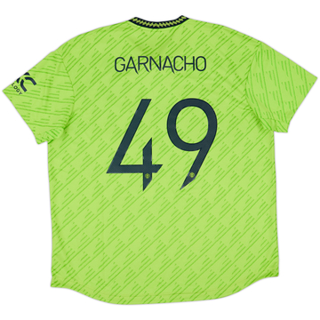 2022-23 Manchester United Authentic Third Shirt Garnacho #49 - 8/10 - (XXL)