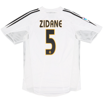 Camiseta de local versión jugador del Real Madrid 2004-05 Zidane #5 - 9/10 - (M)
