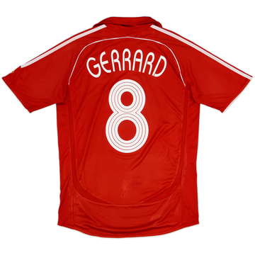 2006-08 Liverpool Camiseta de local Gerrard #8 - 7/10 - (S)
