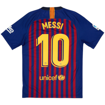 2018-19 Barcelona Home Shirt Messi #10 - 8/10 - (S)
