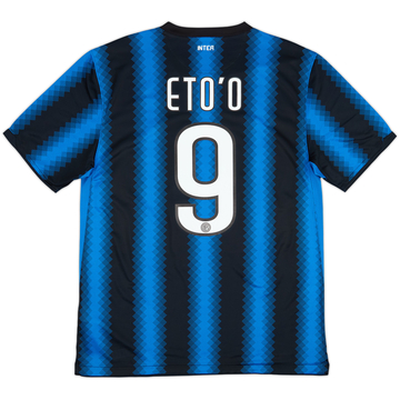 2010-11 Inter Milan Home Shirt Eto'o #9 - 9/10 - (L)