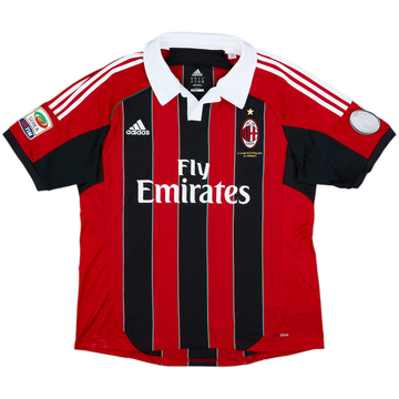 2012-13 AC Milan Signed Home Shirt El Shaarawy #92 - 3/10 - (XL)