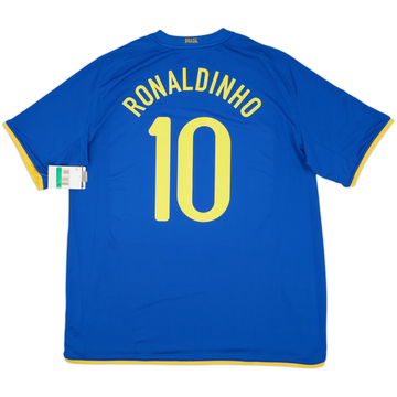 2008-10 Brazil Away Shirt Ronaldinho #10 (XL)