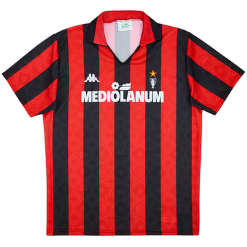 1988-89 AC Milan Home Shirt - 9/10 - (L)