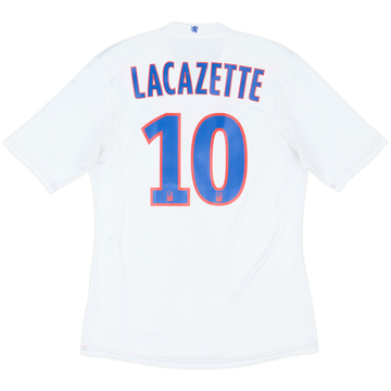 2013-14 Lyon Home Shirt Lacazette #10 - 8/10 - (M)