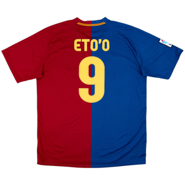 Camiseta de local del Barcelona 2008-09 Eto'o #9 - 7/10 - (L)
