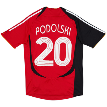 2005-07 Germany Away Shirt Podolski #20 - 6/10 - (S)