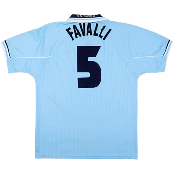 1996-97 Lazio Home Shirt Favalli #5 - 8/10 - (XL)
