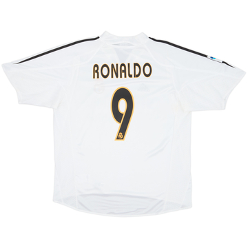 2004-05 Real Madrid Home Shirt Ronaldo #9 - 7/10 - (L)