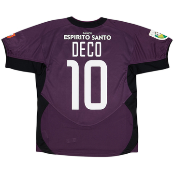Camiseta de visitante del Porto 2003-04 Deco #10 - 7/10 - (Niños XL)