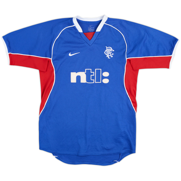 2001-02 Rangers Home Shirt - 8/10 - (XL.Boys)