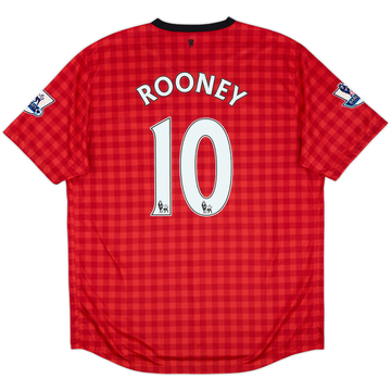 2012-13 Manchester United Home Shirt Rooney #10 - 7/10 - (XL)