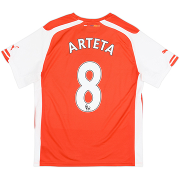 2014-15 Arsenal Home Shirt Arteta #8 - 8/10 - (M)
