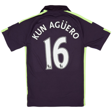 2014-15 Manchester City Third Shirt Kun Aguero #16 - 6/10 - (S)