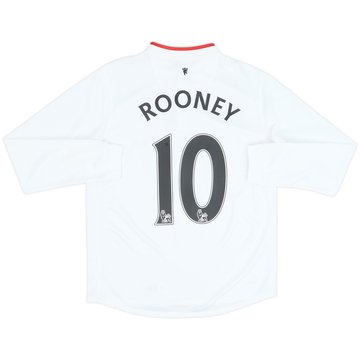 2012-14 Manchester United Away L/S Shirt Rooney #10 - 8/10 - (XL.Boys)