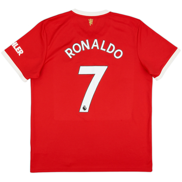 2021-22 Manchester United Home Shirt Ronaldo #7 - 8/10 - (XL)