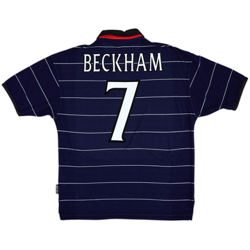 1999-00 Manchester United Away Shirt Beckham #7 - 9/10 - (M)