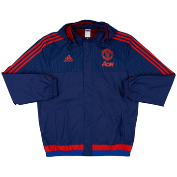 2015-16 Manchester United adidas Rain Jacket - 10/10 - (L)