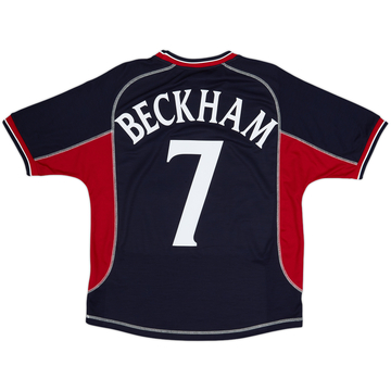 2000-01 Manchester United Third Shirt Beckham #7 - 9/10 - (Y)