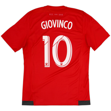 Camiseta auténtica de local del Toronto 2015-16 Giovinco #10 - 8/10 - (L)