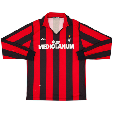 1989-90 AC Milan Home L/S Shirt - 5/10 - (M)