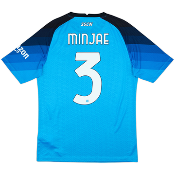 2022-23 Napoli Authentic Home Shirt Min Jae #3 - 10/10 - (L)