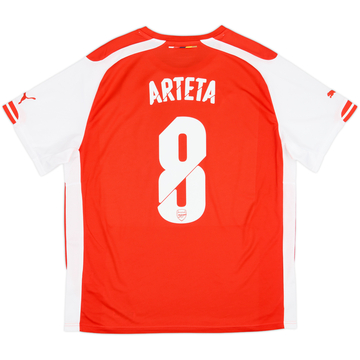 2014-15 Arsenal Camiseta Local Arteta #8 - 8/10 - (XL)