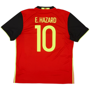2016-17 Belgium Home Shirt E. Hazard #10 - 8/10 - (L)