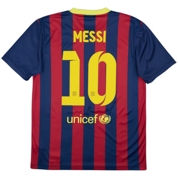 2013-14 Barcelona Basic Home Shirt Messi #10 - 8/10 - (M)