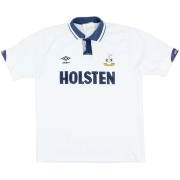 1991-93 Tottenham Home Shirt - 7/10 - (L)