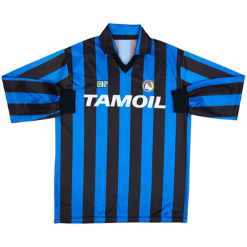 1990-91 Atalanta Local Manga Larga Camiseta - 9/10 - (XL)