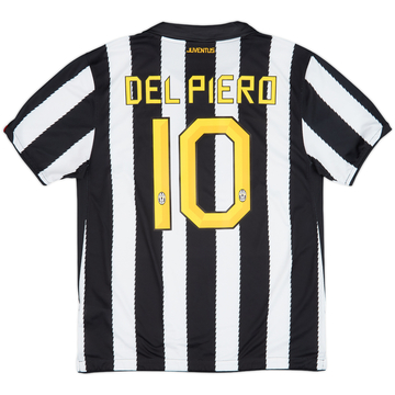 2010-11 Juventus Home Shirt Del Piero #10 - 8/10 - (L)