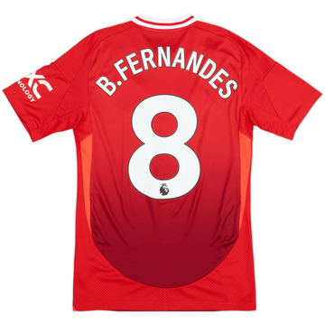 2024-25 Manchester United Home Shirt B.Fernandes #8 - 9/10 - (XS)