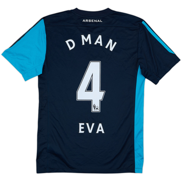 2011-12 Arsenal Away Shirt D MAN #4 EVA - 9/10 - (S)