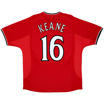 2000-02 Manchester United Home Shirt Keane #16 - 6/10 - (L)