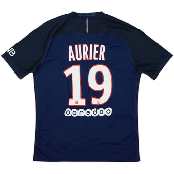 2016-17 Paris Saint-Germain Authentic Home Shirt Aurier #19 - 5/10 - (M)