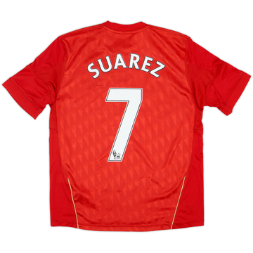 2010-12 Liverpool Home Shirt Suarez #7 - 7/10 - (L.Boys)