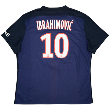Camiseta de local del Paris Saint-Germain 2015-16 Ibrahimovic #10 - 9/10 - (XXL)