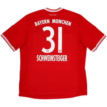 2013-14 Bayern Munich Home Shirt Schweinsteiger #31 - 7/10 - (XL)