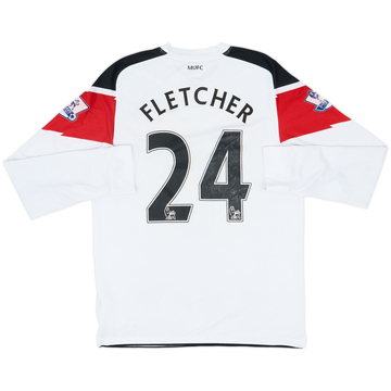 Camiseta de visitante de manga larga del Manchester United 2010-12 Fletcher #24 - 6/10 - (M)