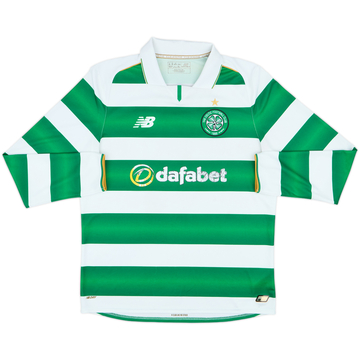2016-17 Celtic Home L/S Shirt - 5/10 - (M)