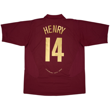 2005-06 Arsenal Home Shirt Henry #14 - 8/10 - (XXL)