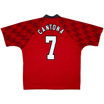 1996-98 Manchester United Home Shirt Cantona #7 - 8/10 - (XXL)