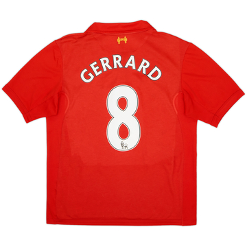 2012-13 Liverpool Home Shirt Gerrard #8 - 6/10 - (M)