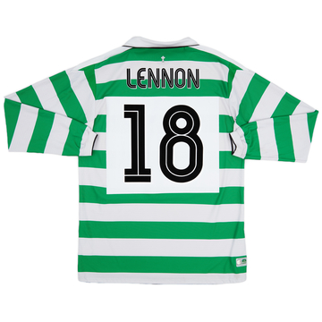 2004-05 Celtic Home L/S Shirt Lennon #18 - 5/10 - (L)