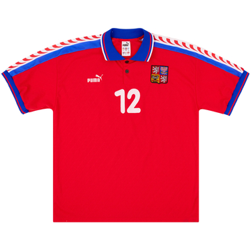 1998 Czech Republic Match Issue Home Shirt #12 (v Denmark)