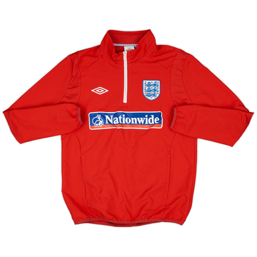 2010-11 England Umbro 1/4 Zip Drill Top - 9/10 - (M)