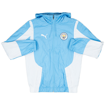 2023-24 Manchester City Puma Hooded Rain Jacket - 9/10 - (S)